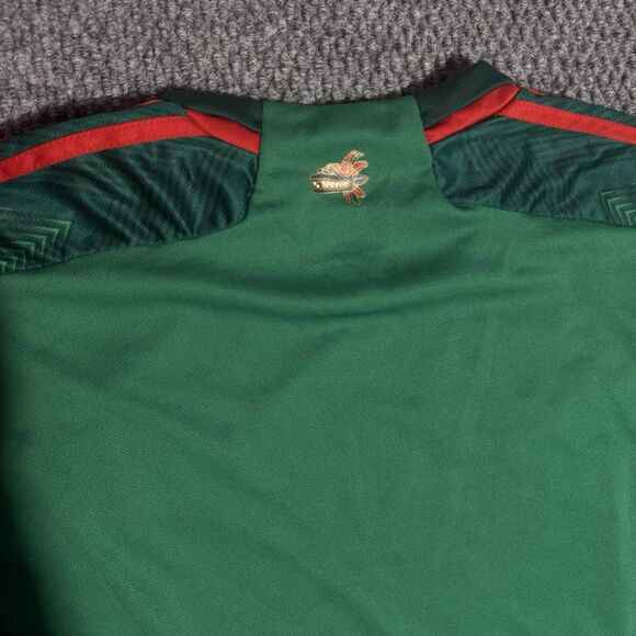 Adidas Mexico Jersey Home 2022-23 Green Men’s Size 2XL Slim Fit HD6899 - Picture 4 of 6